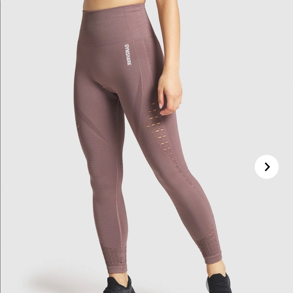 Gymshark Purple Energy + Seamless Leggings…